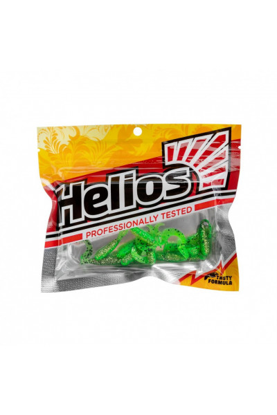 Твистер Helios Тiny Credo 1,55/4 см, цвет Green Peas 12 шт HS-8-051