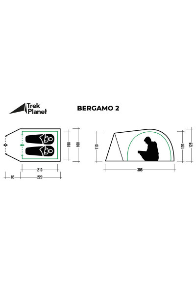 Палатка Trek Planet Bergamo 2 (70202)
