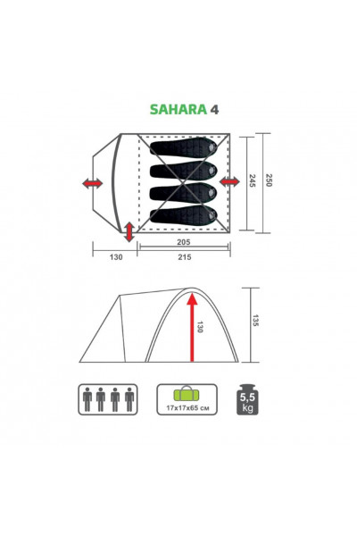 Палатка Premier Fishing Sahara-4 (PR S-4)