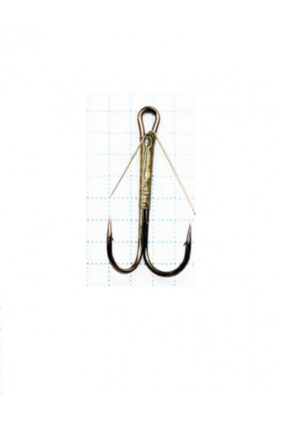 Крючок Koi Weedless Double Hook № 1 , BN, двойник незацепляйка (5 шт.) KH2325-1BN