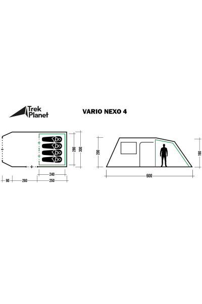 Палатка Trek Planet Vario Nexo 4 (70272)