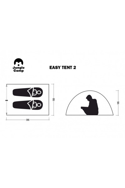 Палатка автомат Jungle Camp Easy Tent 2 (70860)