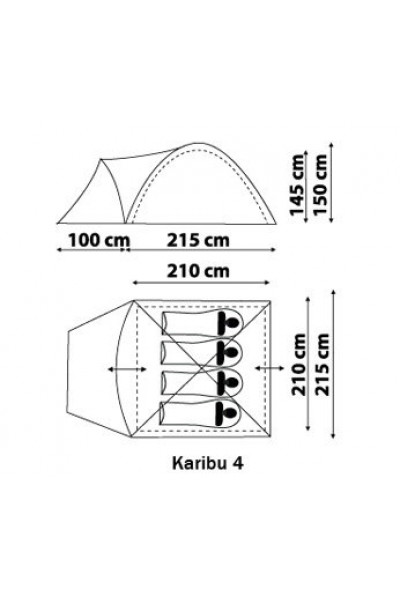 Палатка Canadian Camper Karibu 4 royal