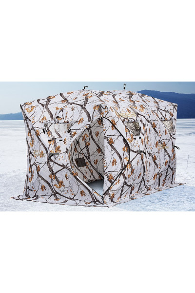 Зимняя палатка куб Higashi Double Winter Camo Comfort Pro трехслойная