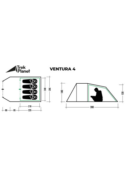 Палатка Trek Planet Ventura 4 (70215)