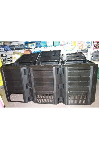Компостер садовый 1200л Module IKSM1200C черный