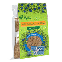 Мочалка джутовая с натуральным мылом Банные Штучки Можжевеловая 100 г 33083