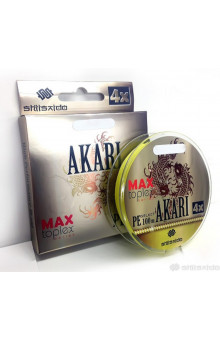 Шнур плетеный Shii Saido Akari 4X, 150 м, 0,330 мм, до 15,86 кг, yellow SBLA150-4X-32