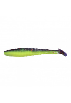 Виброхвост Yaman PRO Flatter Shad, р.5 inch, цвет #26 - Violet Chartreuse (уп. 4 шт.) YP-FS5-26