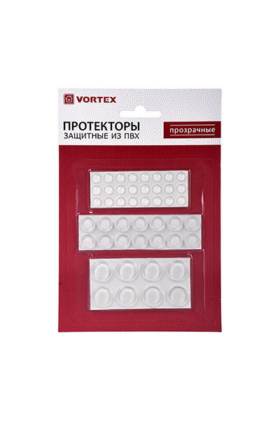 Протекторы защитные Vortex из ПВХ, d8 мм 24шт, d12 мм 14шт, d18 мм 8шт 24166