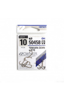 Крючок Owner Tenkara Down w/eye brown №10 (10 шт)