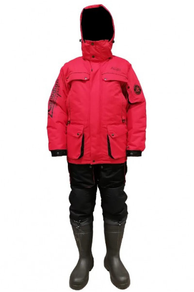 Зимний костюм для рыбалки Canadian Camper Snow Lake Pro цвет Black/Red