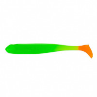 Виброхвост Helios Jumbo 4,95"/12.5 см, цвет Lime & Orange 5 шт HS-7-020