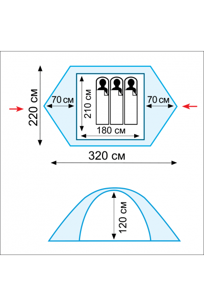Палатка Tramp Scout 3 (V2)