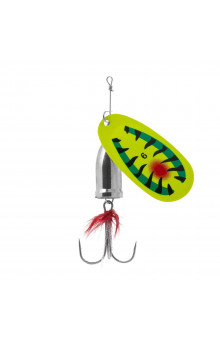 Блесна Premier Fishing Gidra №6, 20г. Hot Tiger с мухой PR-SPRH12HT-6