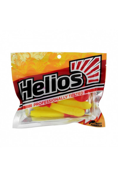 Твистер Helios Long Hybrid 3,55/9,0 см, цвет Yellow RT 7 шт HS-15-038