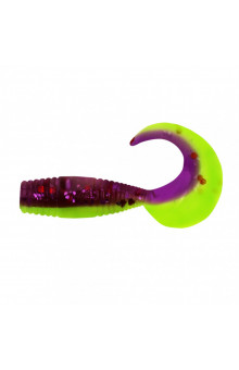 Твистер Yaman PRO Spry Tail, р.3 inch, цвет #26 - Violet Chartreuse (уп. 8 шт.) YP-ST3-26