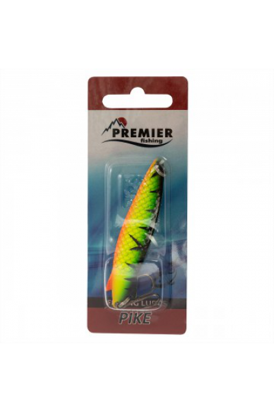 Блесна Premier Fishing Pike 12г Yellow Green Tiger PR-N04-PF-12YGT