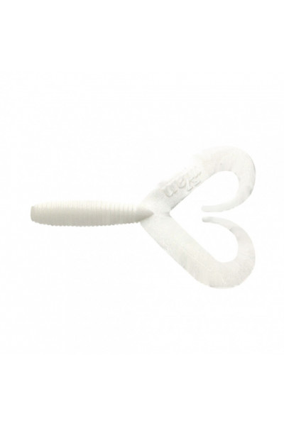 Твистер Yaman PRO Loop-Two, р.4 inch, цвет  #01 - White (уп.5 шт) YP-LT4-01