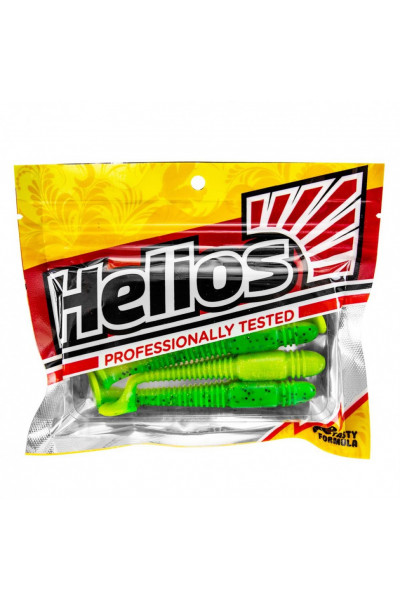 Виброхвост Helios Minoga 3,75/9.5 см, цвет Green Lime 5 шт HS-17-010