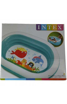 Бассейн надувной детский Intex (57482NP) 163х107х46 см