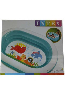 Бассейн надувной детский Intex (57482NP) 163х107х46 см