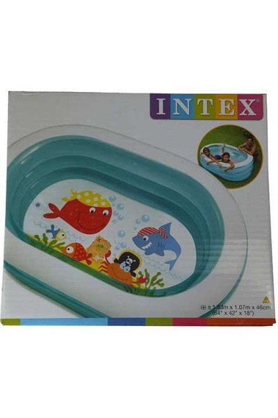 Бассейн надувной детский Intex (57482NP) 163х107х46 см