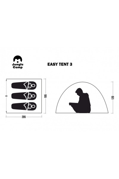 Палатка автомат Jungle Camp Easy Tent 3 (70861)