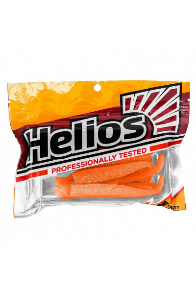 Виброхвост Helios Chebak 3,15/8 см, цвет Orange & Sparkles 7 шт HS-3-022