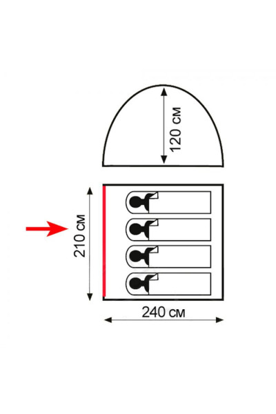 Палатка Totem Summer 4 (V2) TTT-029
