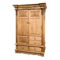 ШКАФ «ВИКИНГ» GL ИЗ МАССИВА СОСНЫ 2-Х ДВЕРНЫЙ